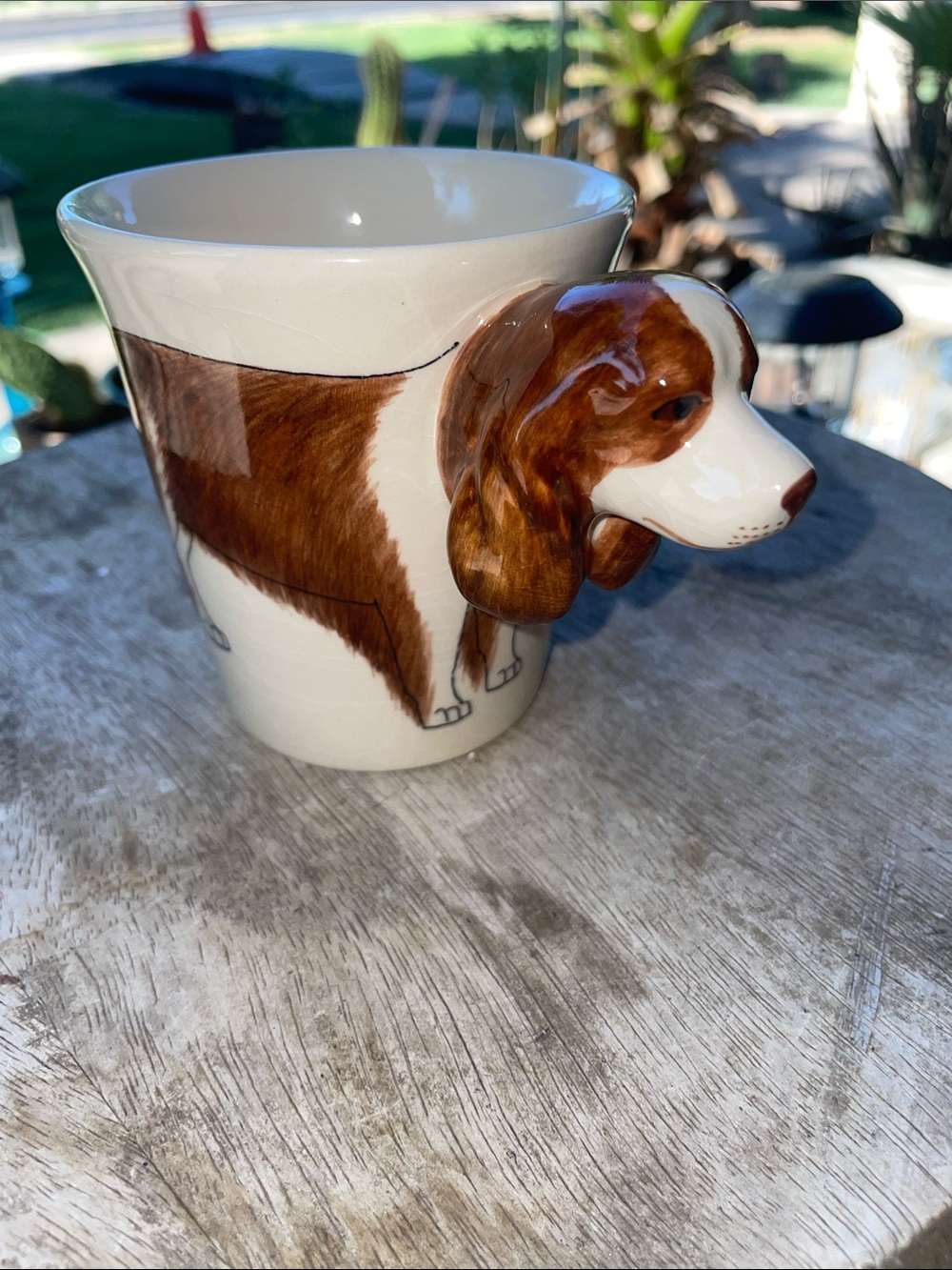 English Springer Spaniel dog mug vintage